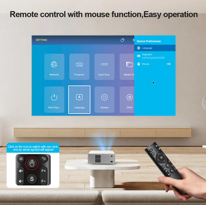 ThundeaL TD95W Android Projector Full HD 1080P WiFi 2K 4K Home Cinema Portable Smart TV Video Movie Meeting Led TD95 Projecter