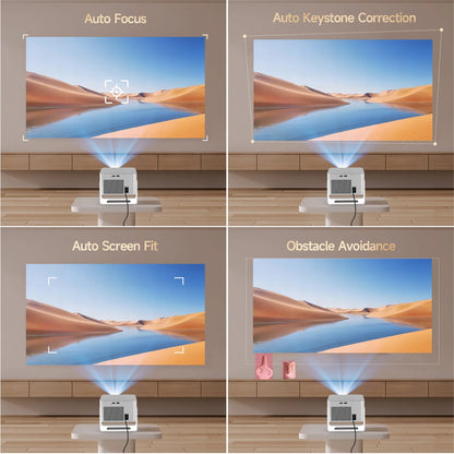 Magcubic Auto Focus Android14 4K Projector 900ANSI 8K Native 1080P HY350Max With Wifi6 BT5.4 16G Allwinner H726 Portable Outdoor