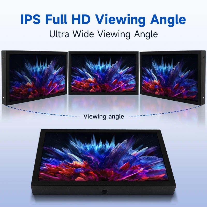 7 Inch Portable Display 1024x600 IPS Screen HDMI-compatible VGA AV Input Monitor for PC Laptop Camera TV Box RPI LCD