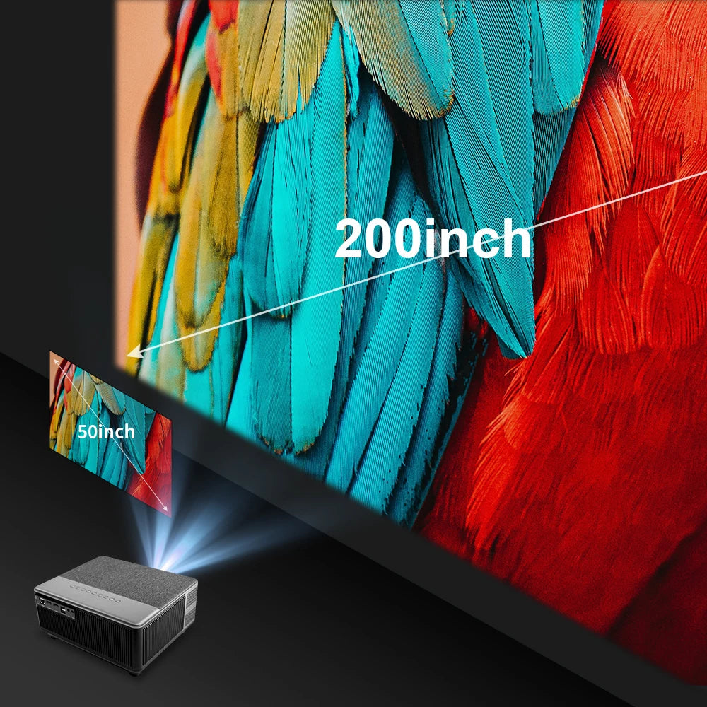 ThundeaL Full HD 1080P Projector TD98 WiFi LED 2K 4K Video Movie Beam TD98W Android Projector PK DLP Home Theater Cinema Beamer
