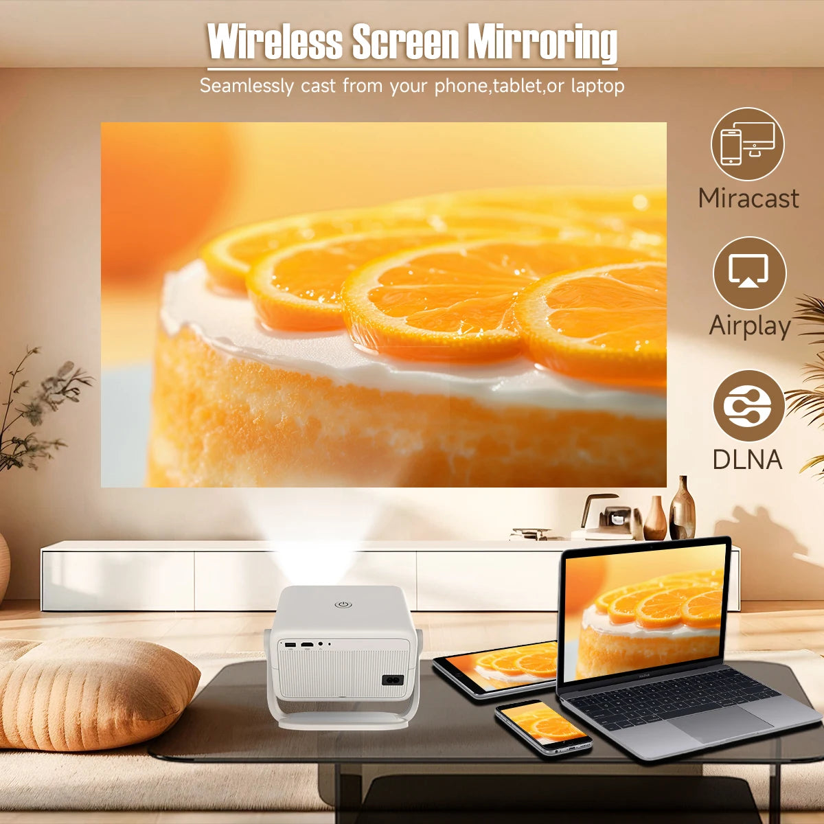 Magcubic Native 1080P 650ANSI 8K Android14 L018 Projector With Auto Keystone Correction Focus Wifi6 BT5.4 Portable Movie Outdoor