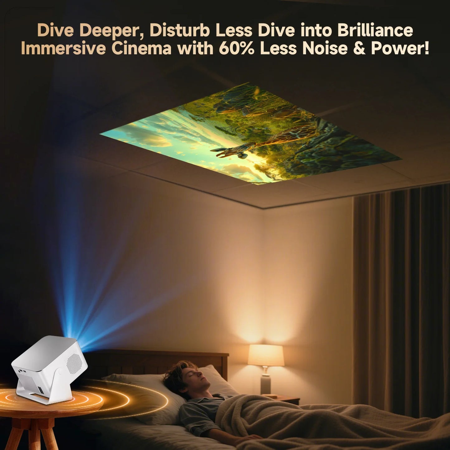 Magcubic Auto Focus Android14 4K Projector 900ANSI 8K Native 1080P HY350Max With Wifi6 BT5.4 16G Allwinner H726 Portable Outdoor