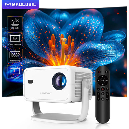 Magcubic Native 1080P 650ANSI 8K Android14 L018 Projector With Auto Keystone Correction Focus Wifi6 BT5.4 Portable Movie Outdoor