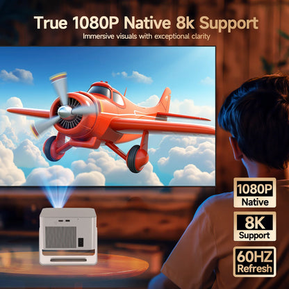 Magcubic Auto Focus Android14 4K Projector 900ANSI 8K Native 1080P HY350Max With Wifi6 BT5.4 16G Allwinner H726 Portable Outdoor